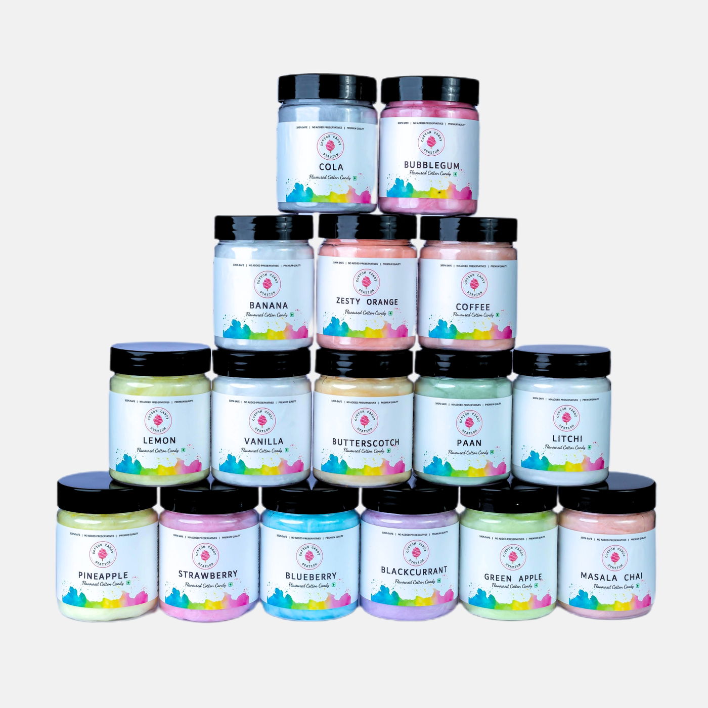 Cotton Candy Station assorted tubs